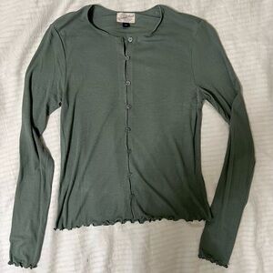 Universal Thread Sage Green Button-Up Top